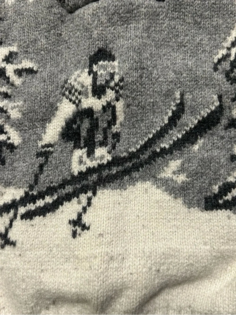 Toddler Boy Baby Gap Collard Grey Sweater Snow Skiing Winter Size 2T